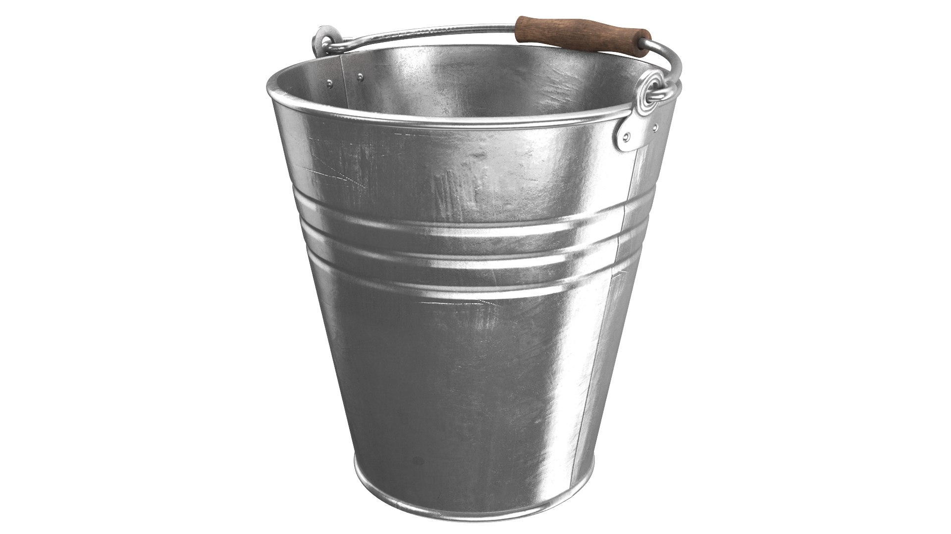 Real Metal Bucket 3D Model - TurboSquid 1622355