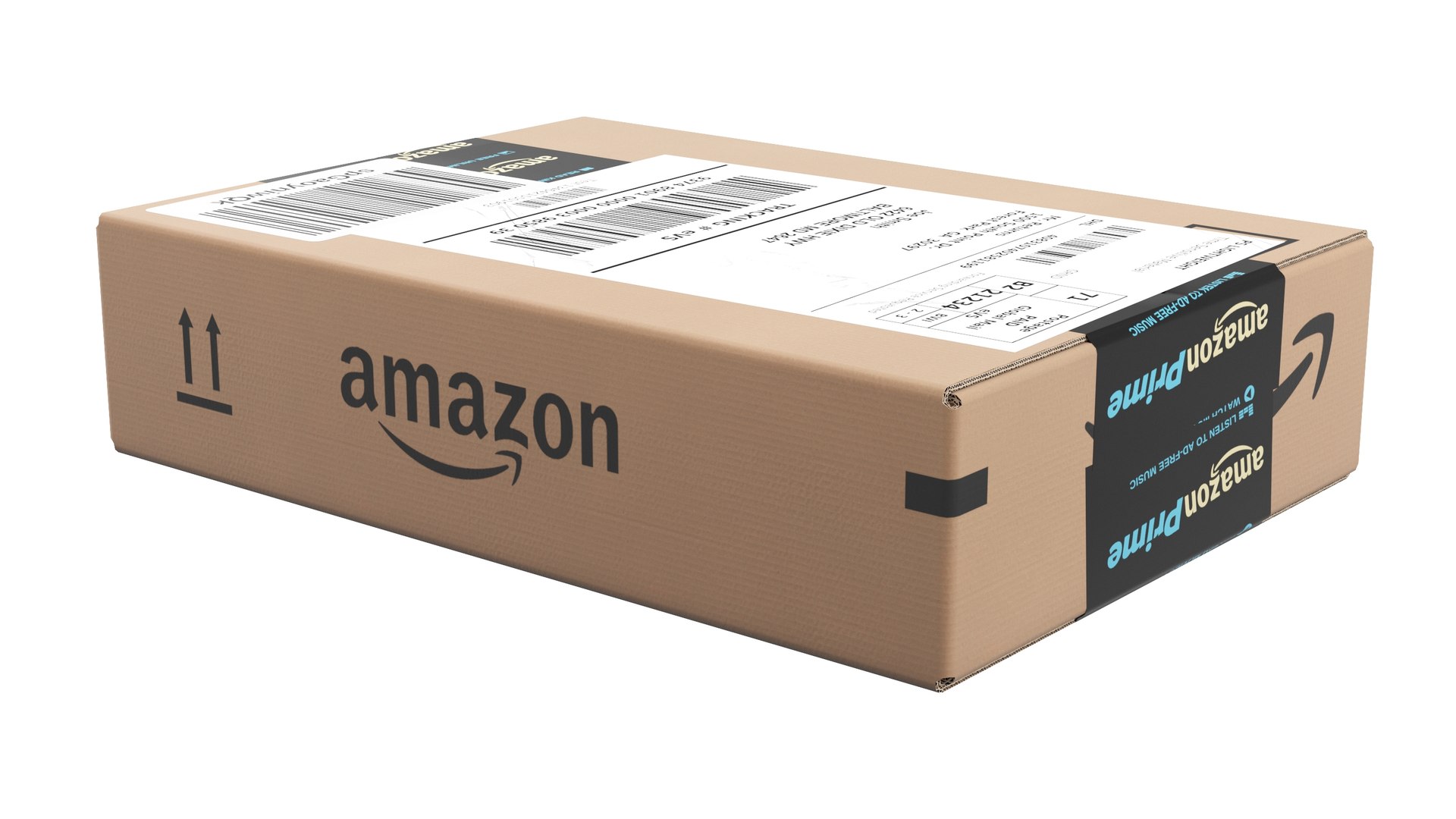 Amazon Parcels Box 23x16x5cm 3D Model - TurboSquid 1990935