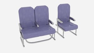 plane seat 3D model