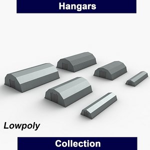 hangars ready unity 3d model