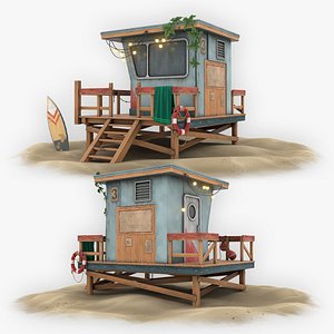 Lifeguard House 3D model