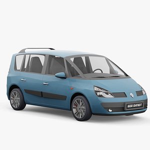 3D Renault Espace 2003 lowpoly