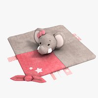 Teddy Baby Elephant  Activity  Toy Doudou bébé jouet activité lowpoly