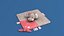 Teddy Baby Elephant  Activity  Toy Doudou bébé jouet activité lowpoly