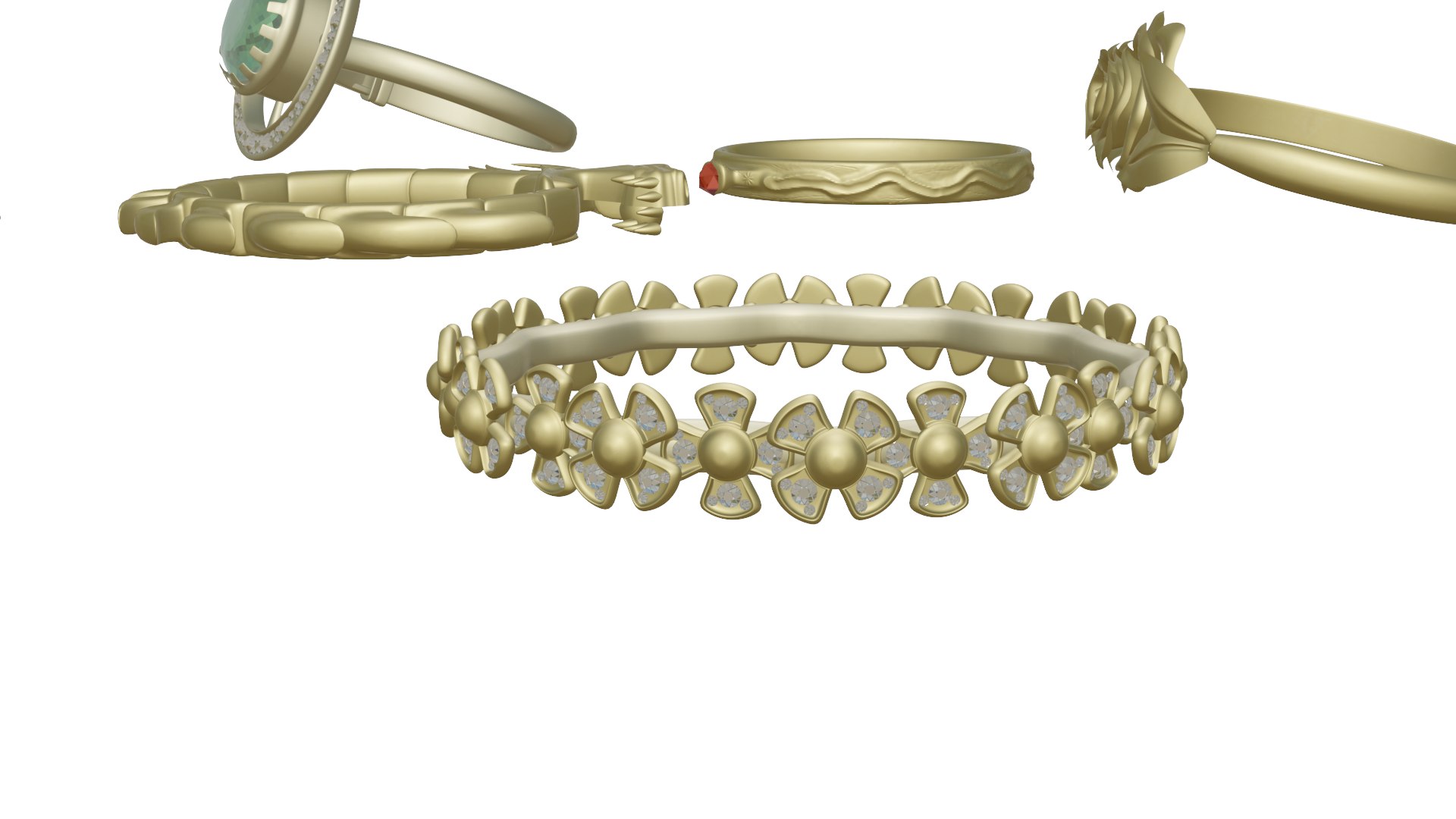 Rings 3D model - TurboSquid 1971691