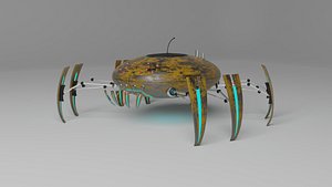 3D Spider botcrab bot model