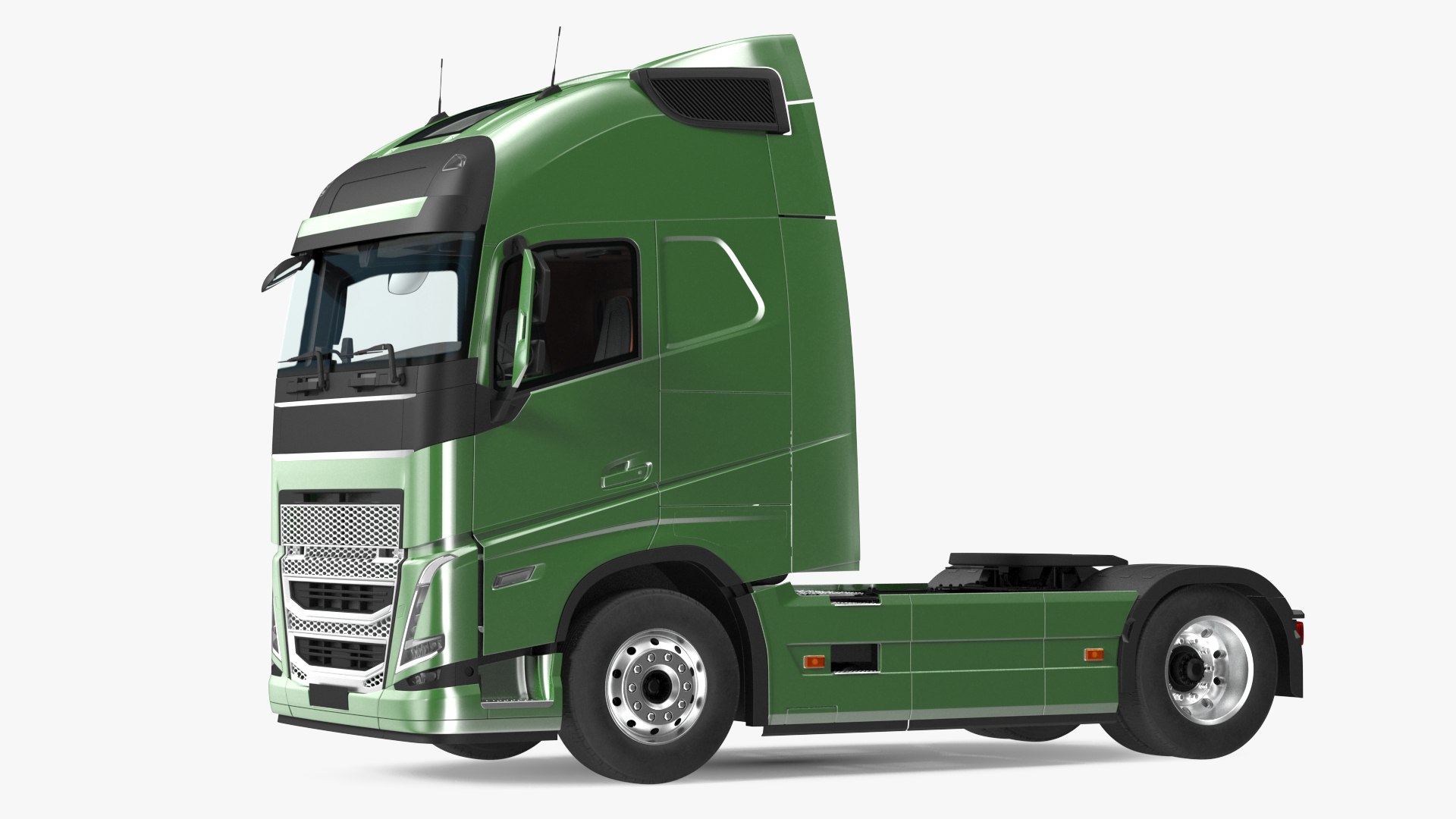Cabover 4x2 Lorry 3D model preview
