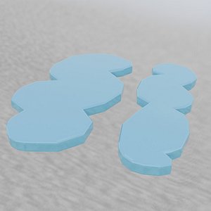 Set of flat cartoon toy frames
