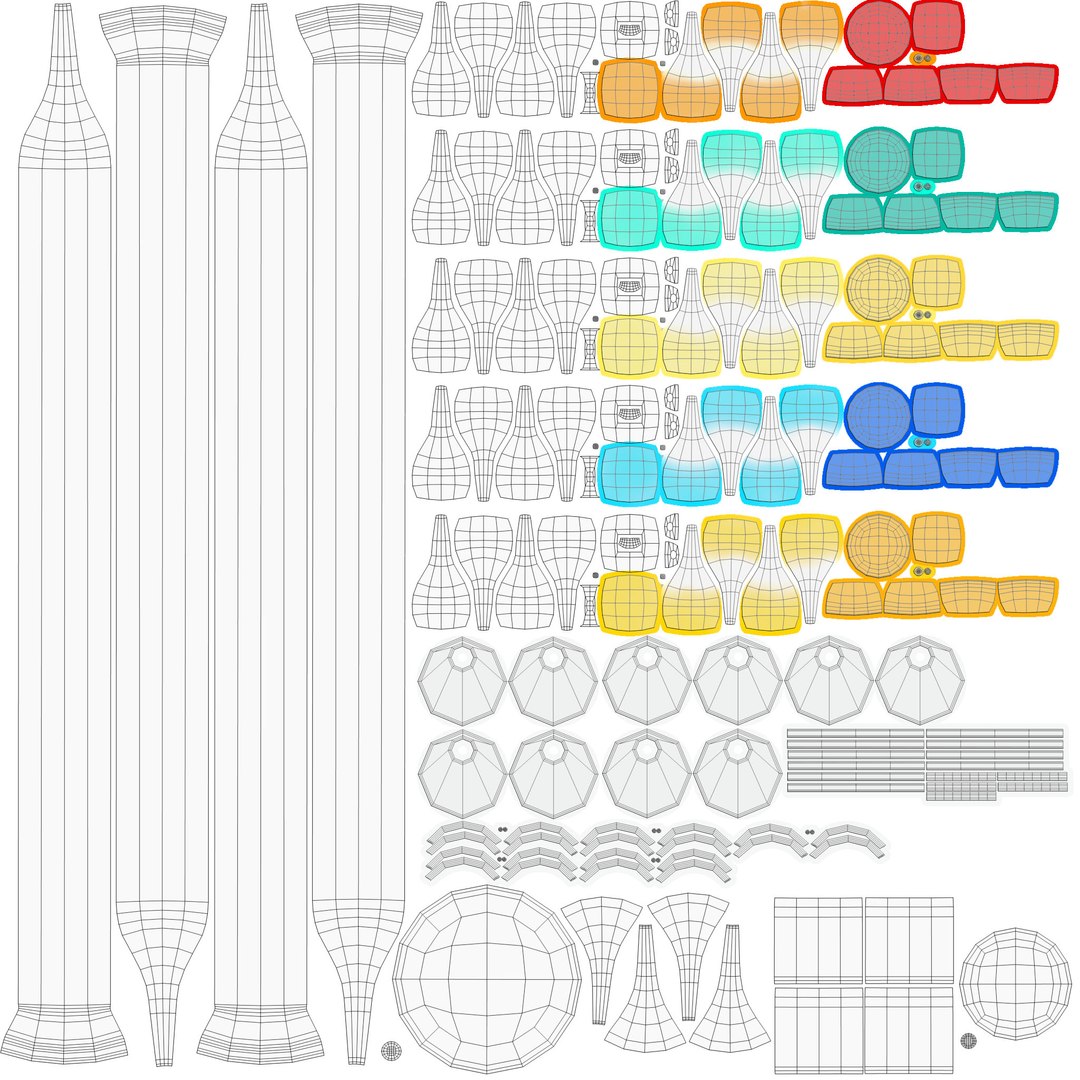 Galileo-Thermometer 3D-Modell - TurboSquid 1406070