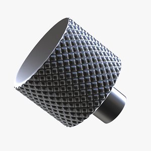 3d button metal model