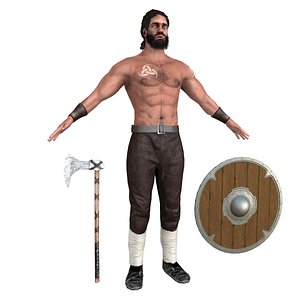 viking rigging man 3D model