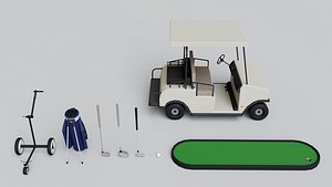 Golf Props Collection 3D