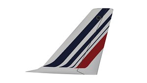 3D model tail airbus a320 air france