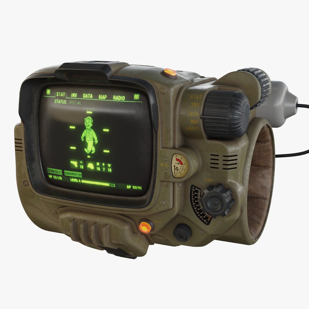 Pip-boy 3000 Mark Iv 3d - Turbosquid 2057130