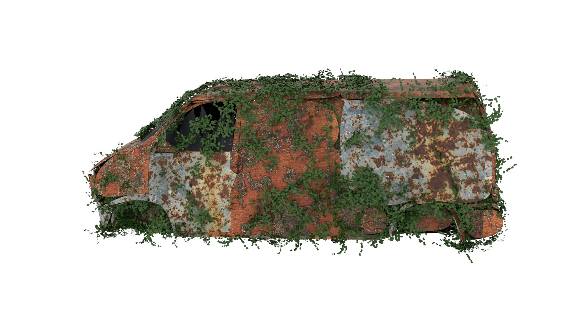 Damaged Rusted Suv Model - TurboSquid 2034726