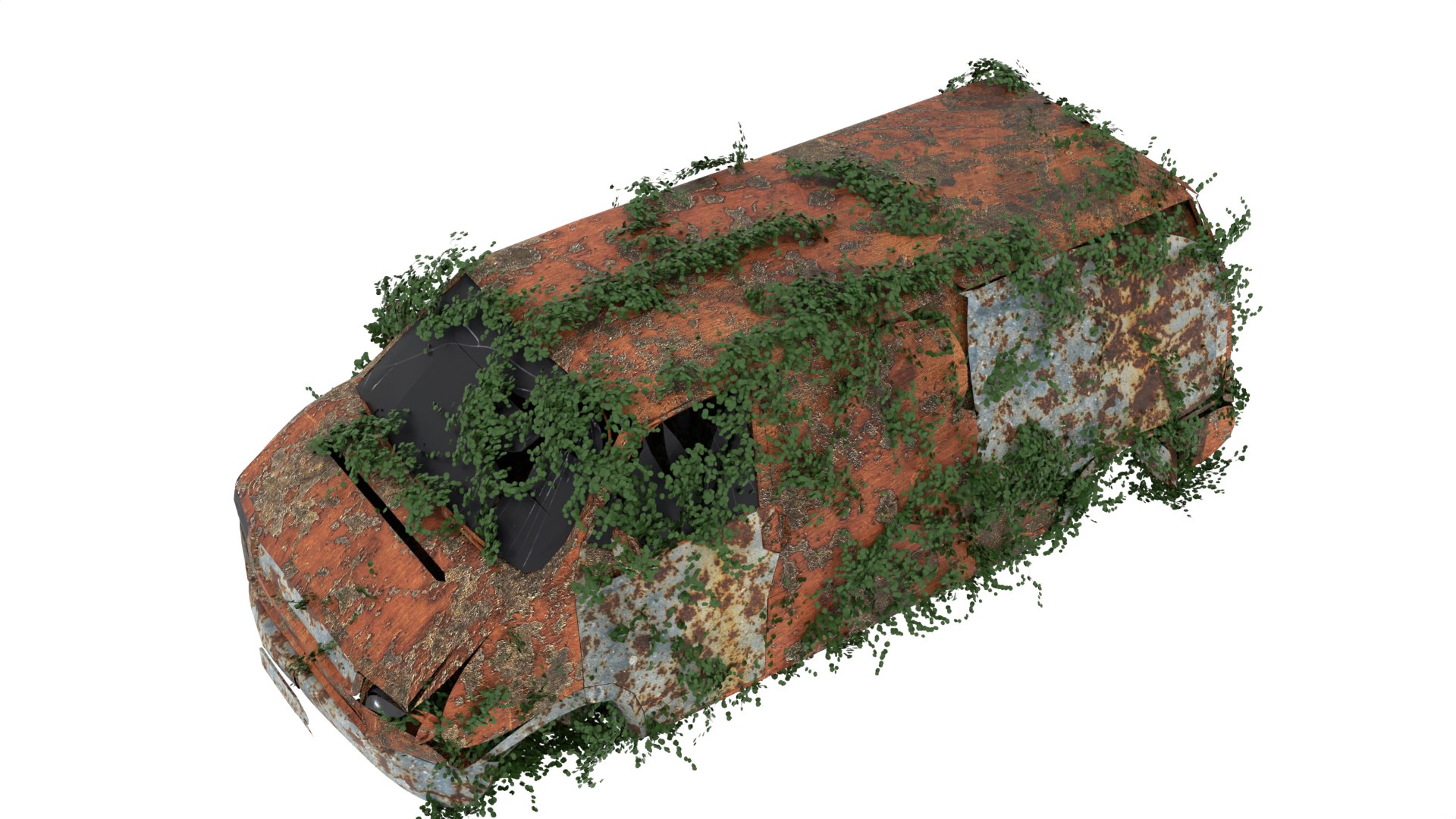 Damaged Rusted Suv Model - TurboSquid 2034726