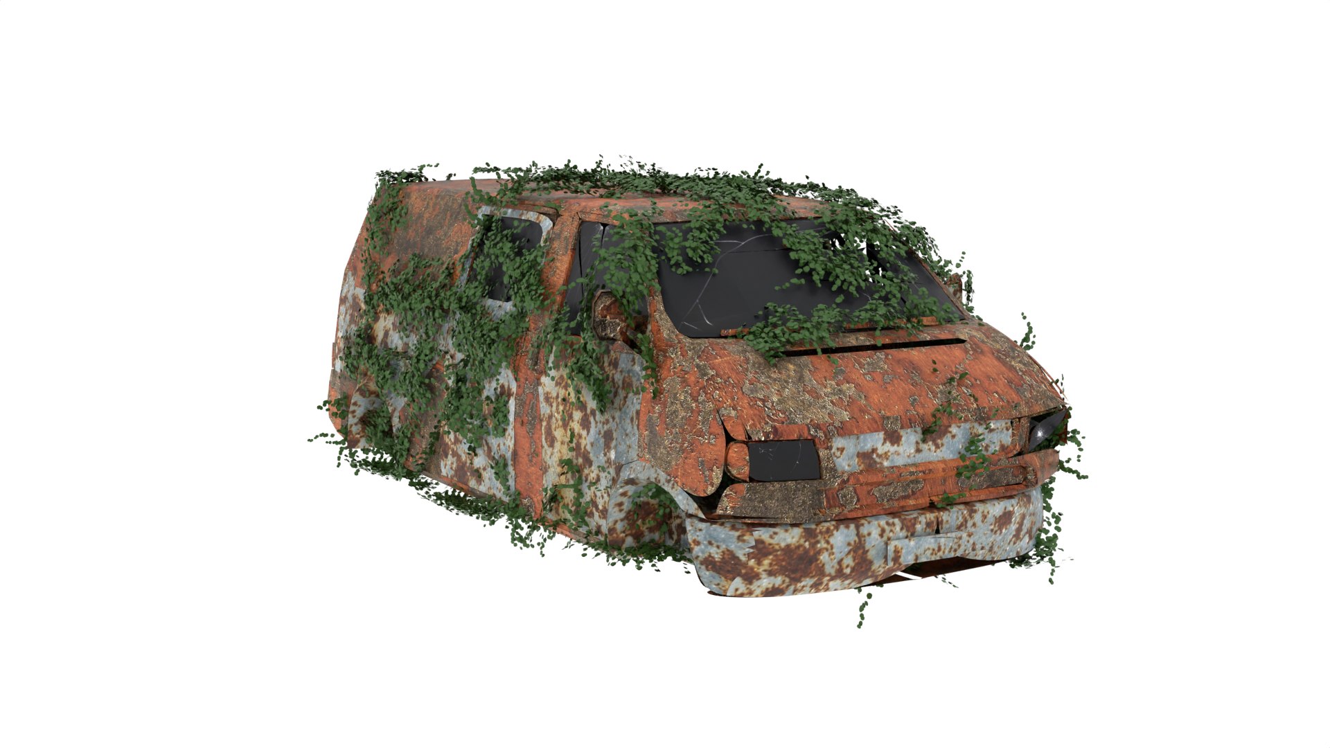 Damaged Rusted Suv Model - TurboSquid 2034726