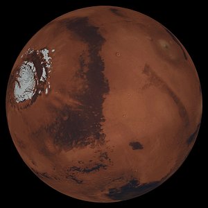 Mars 32K Planet Globe FBX OBJ 3DS C4D