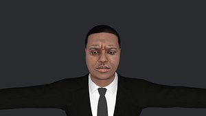 The Notorious BIG Hyper Realistic Full Body Fully Rigged 3D Character