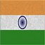 Drapeau de bureau indien