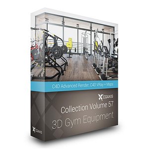 3D Gym Equipment – CGAxis Models Volume 57 Cinema 4D + C4D VRay