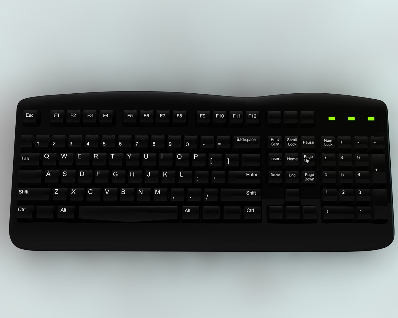 3d Model Key Keyboa