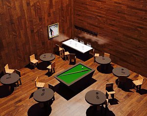 basic bar scene max