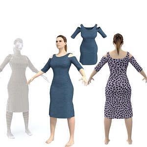 character female clothing 3D model
