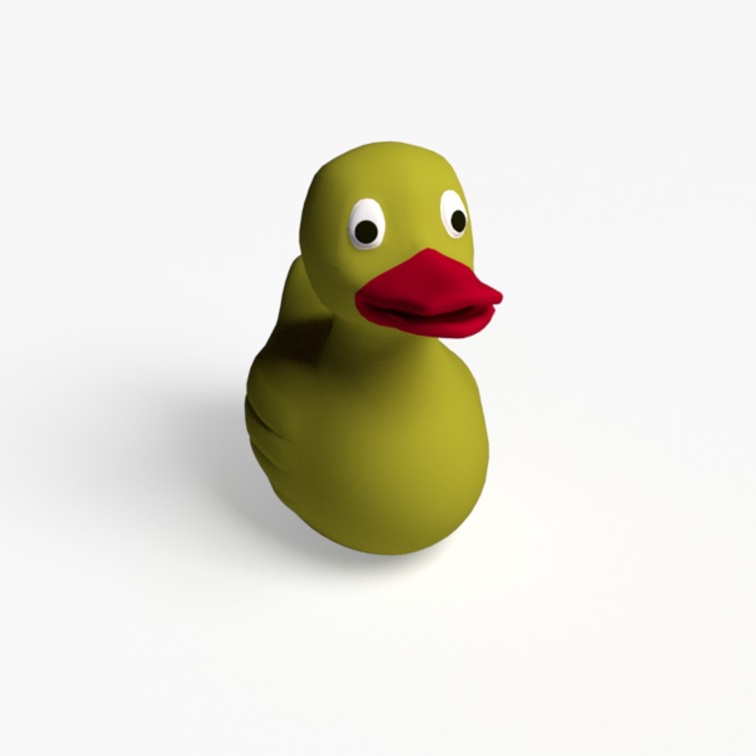 3d rubber ducky