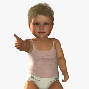 High quality Blond Baby Girl Rigged