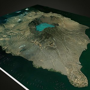 Mountain landscape Taal Volcano