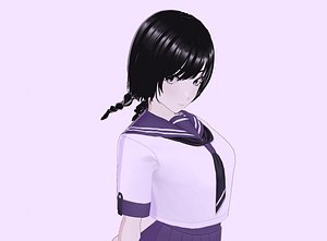 Anime School Girl Saiko
