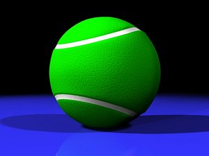 3d model professional tennis ball