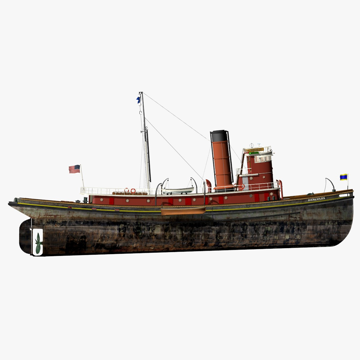modelo 3d Hércules remolcador nave 1907 TurboSquid 1275150