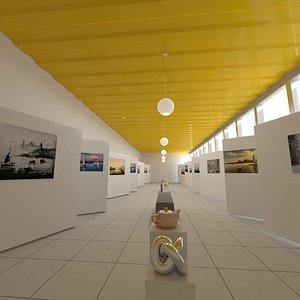 3D model art gallery