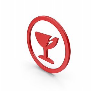 Fragile Icon Red