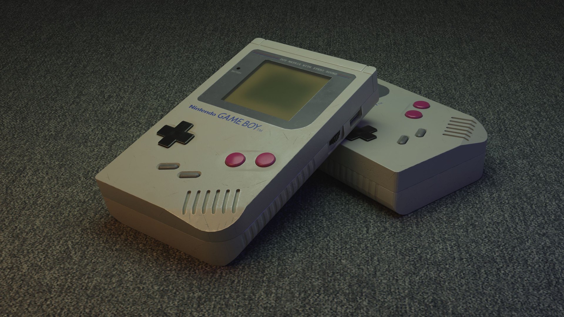 Retro Gameboy Model TurboSquid 2126311