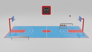 basketball court 3D