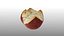 Petit pain de lessive en rouleau de bretzel scanné low poly