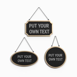 Display Sign – Master Wooden Wall Message Trio