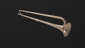 3D trumpet musical instrument