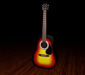 3ds acoustic guitar -