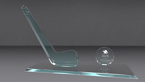 Golf Award Glass