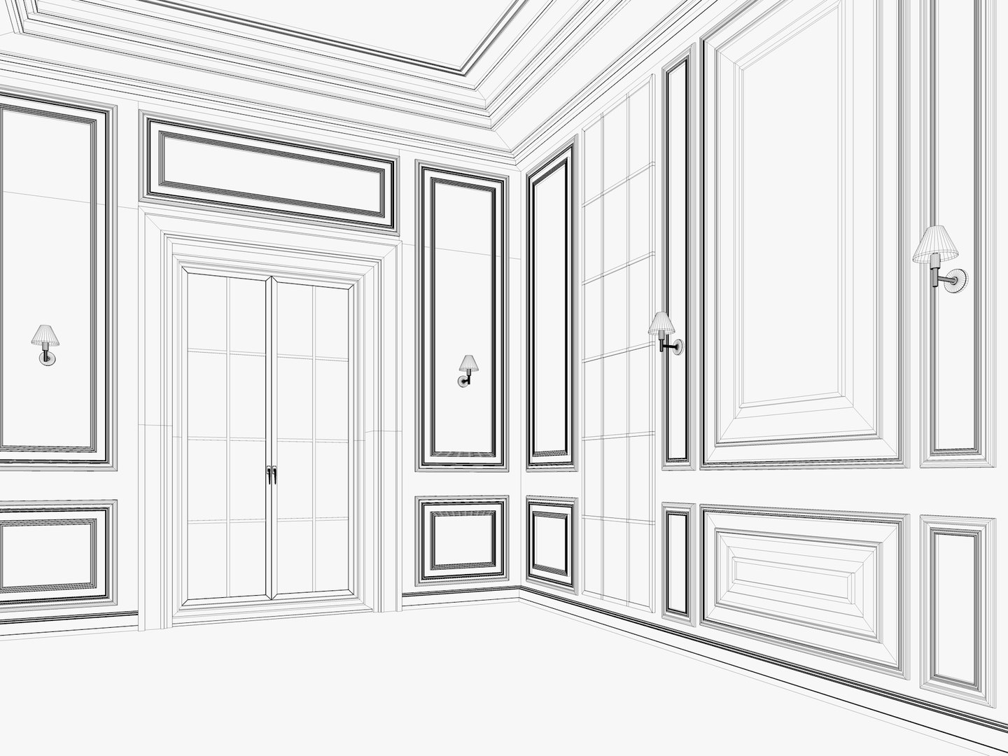Loft Base Room Interior 4 Model - TurboSquid 2346638