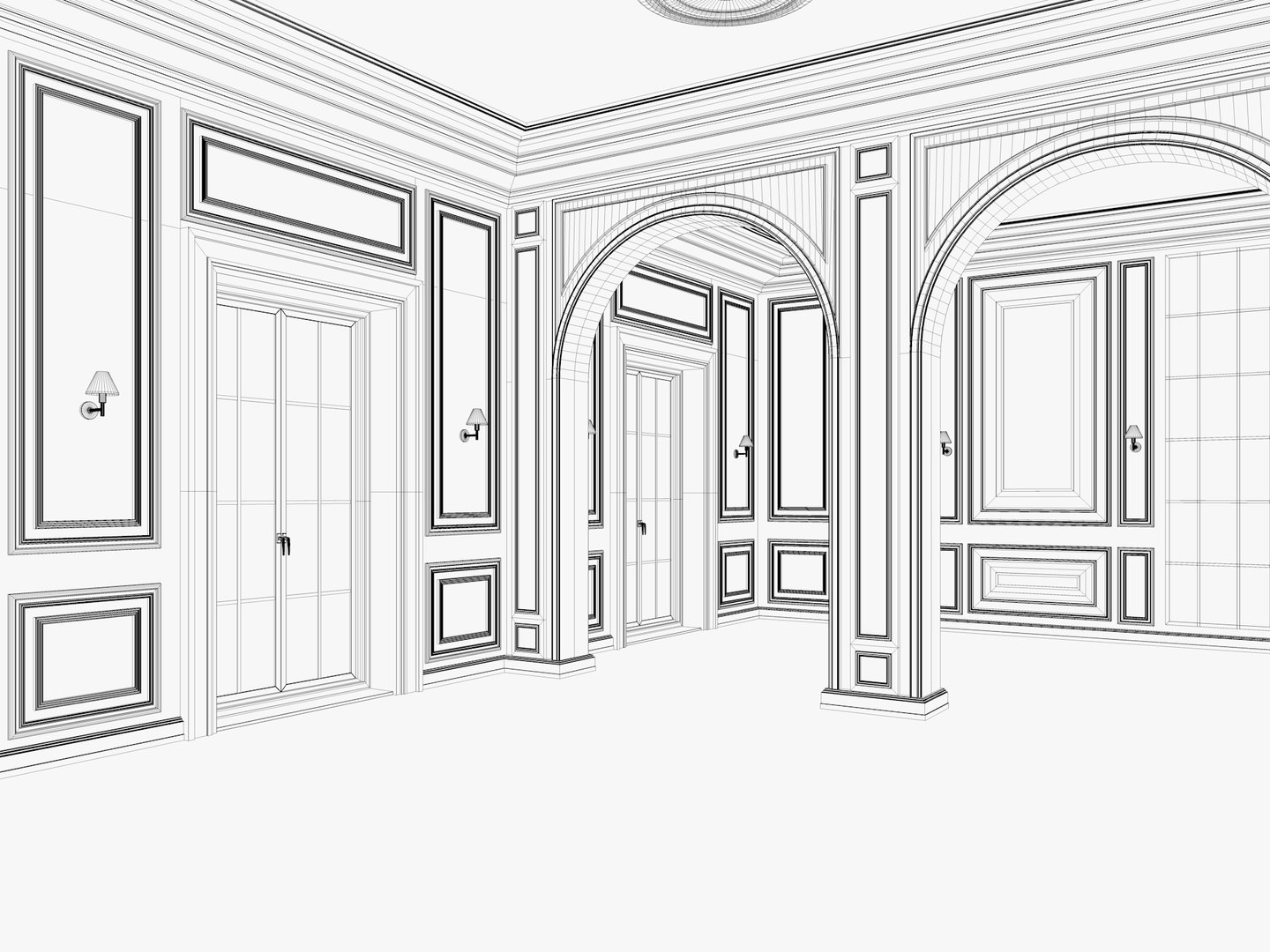 Loft Base Room Interior 4 Model - TurboSquid 2346638