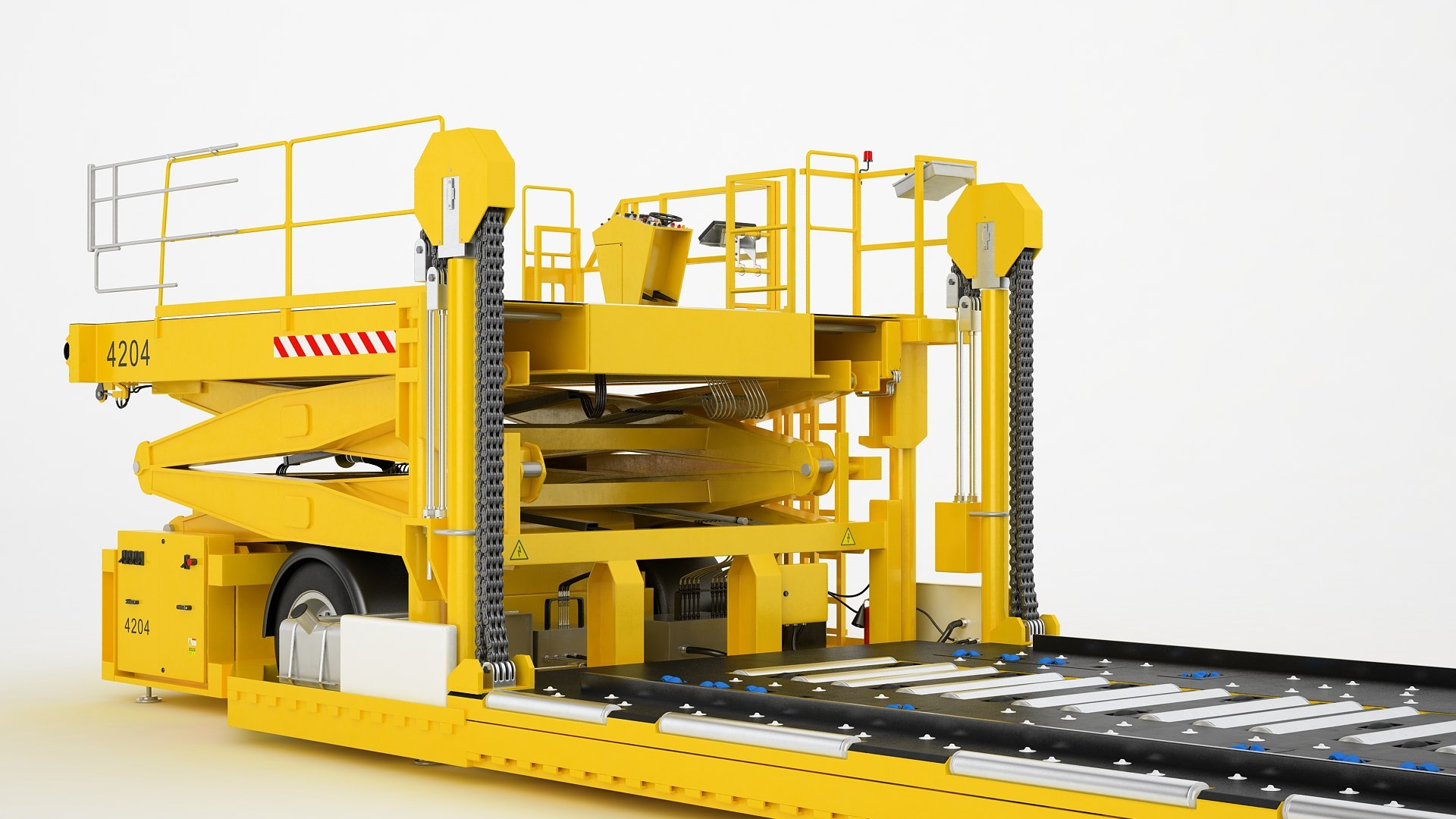 3D aircraft loader baggage model - TurboSquid 1632132