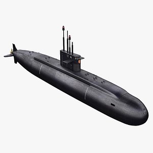 russian lada class submarine 3d 3ds