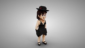 3D Gangster Lady model