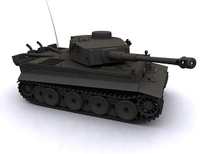 tiger german tank 3d max