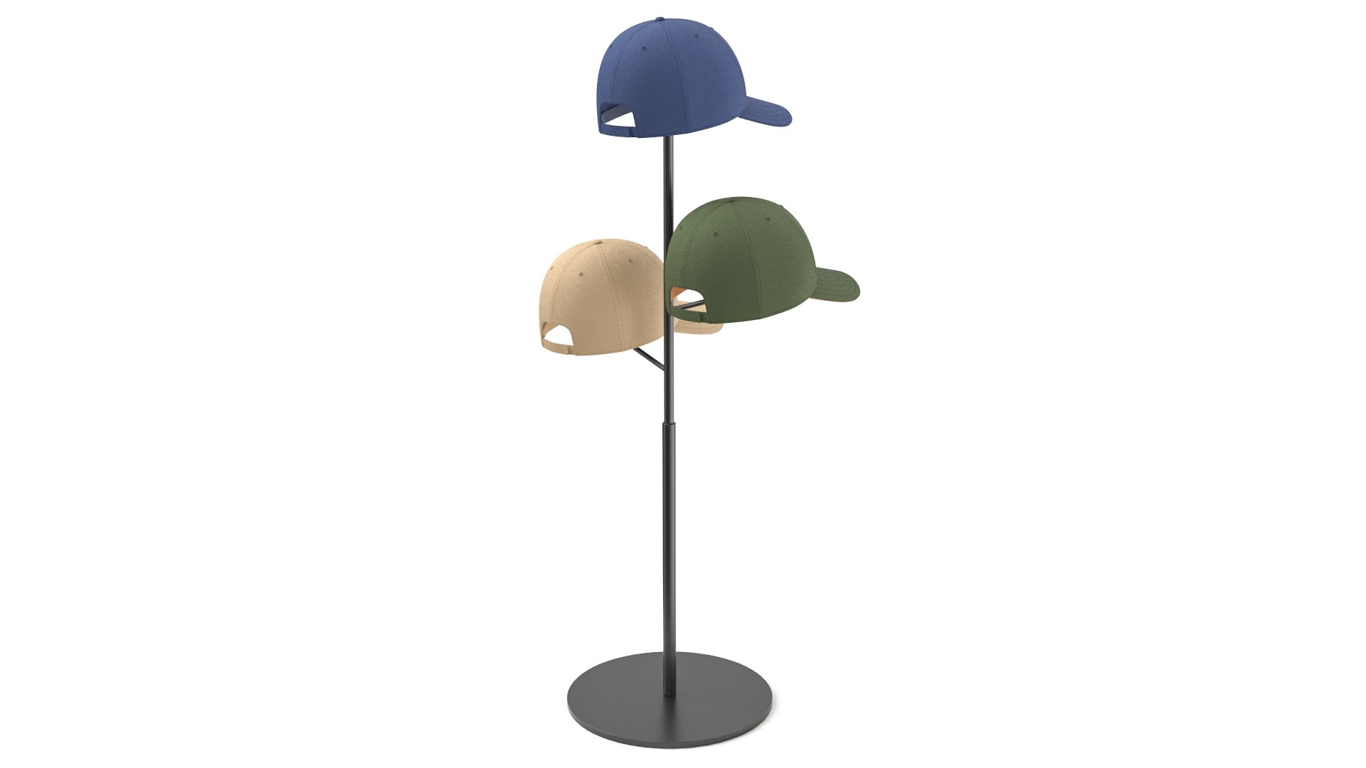 3D Baseball Cap Tree Holder Model - TurboSquid 2407072